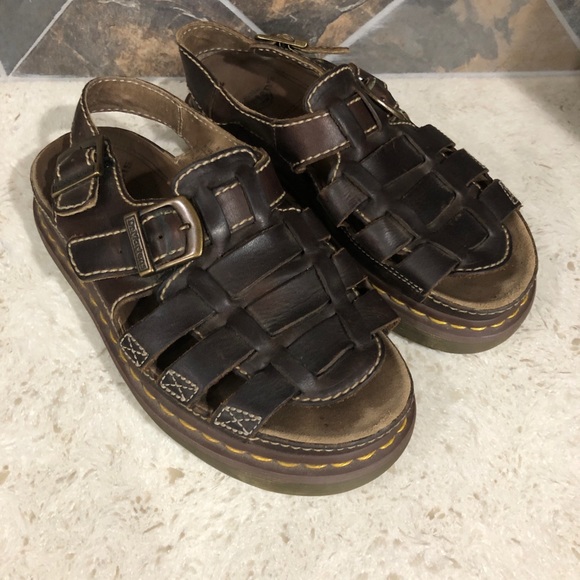 Dr. Martens Shoes - Dr Marten Vintage Brown Fisherman Sandals Size 41